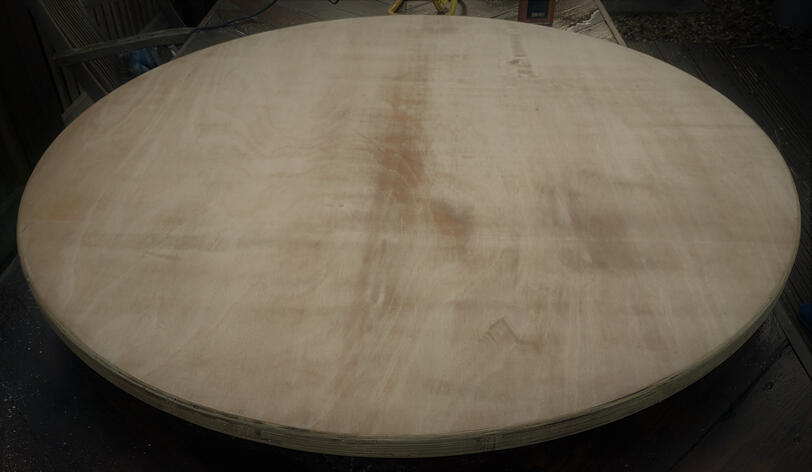 6 Seater Circular Dining Table Work in Progress